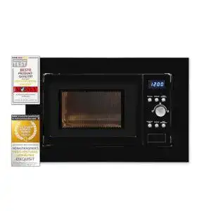 Exquisit Einbau-Mikrowelle EMW 1770-G-D-030 mit Grillfunktion und Timer