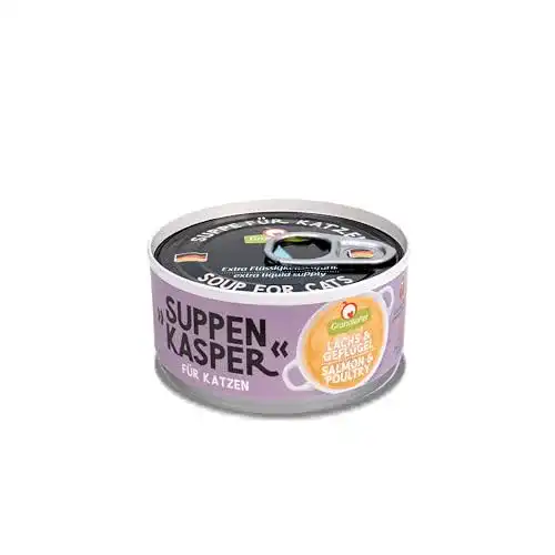 Katzensuppe Granatapet Suppenkasper Lachs und Geflügel für Katzen
