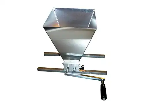 Malzmühle Brewferm mit stufenlos einstellbaren Rollen und Halterung
