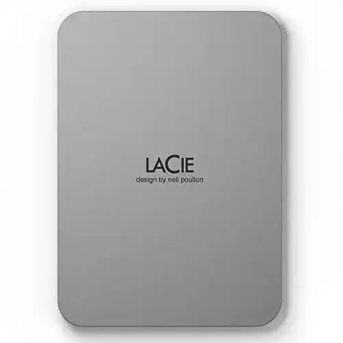 Externe Festplatte 4TB LaCie Mobile Drive Moon, tragbar und kompakt