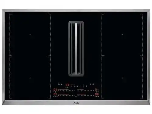 Kochfeld mit integriertem Dunstabzug AEG CCE84751X Bridge XT