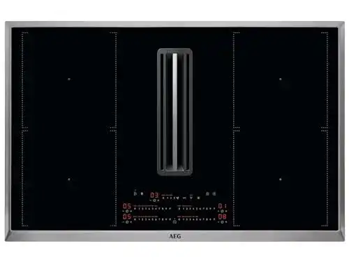 Kochfeld mit integriertem Dunstabzug AEG CCE84751X Bridge XT