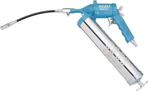 Druckluft-Fettpresse Hazet 9042N-1 mit 360 Grad verstellbarem Schlauch