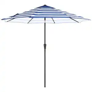 Songmics Sonnenschirm mit Ø 265 cm und UV-Schutz bis UPF 50+