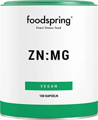 Zink-Magnesium foodspring ZN:MG Kapseln, 100 Stück, vegan