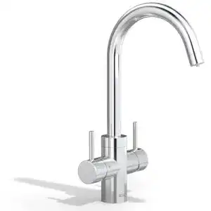 BRITA Küchenarmatur yource pro select in Chrom, rund mit CO2-Zylinder und Filter