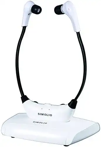 Kinnbügel-Kopfhörer Simolio kabellose Funkkopfhörer für Fernseher