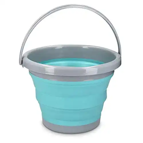 Falteimer Navaris Silikon faltbar 5l für Haushalt und Camping