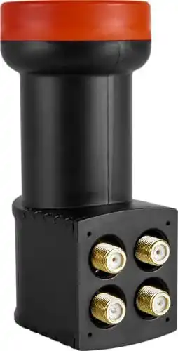 LNB Megasat Diavolo Quad LNB 0,1dB in Schwarz und Rot
