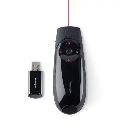 Kensington kabelloser Presenter mit rotem Laser und USB-Receiver
