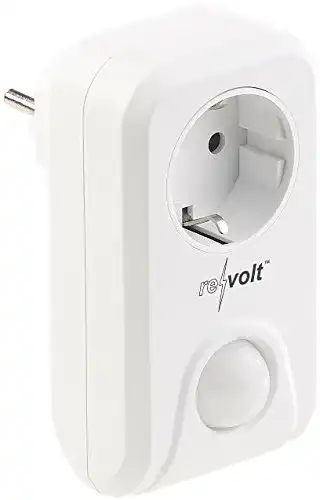 Bewegungsmelder Steckdose mit Lichtsensor und PIR-Sensor