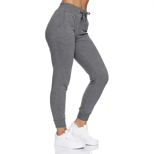 Jogginghose Damen Smith & Solo aus Baumwolle für Sport und Freizeit