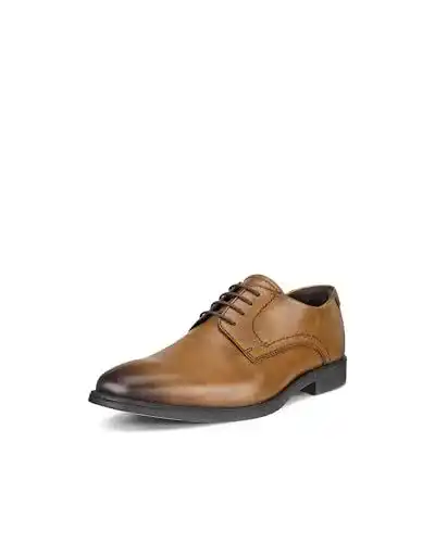 Ecco Herren Melbourne Derbys Hochzeitsschuhe in Amber, Größe 43 EU