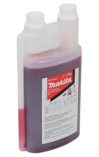 2-Takt-Öl von Makita in 1L Dosierflasche für Motoren