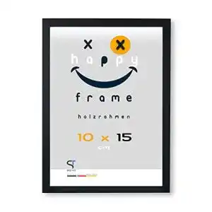 Bilderrahmen SteTas 10×15 cm Schwarz mit Acrylglas
