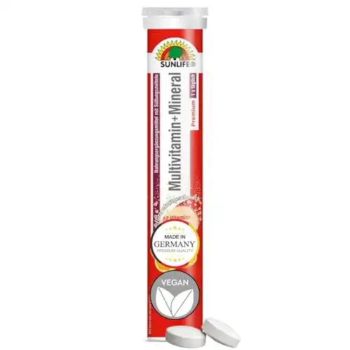 Multivitamin-Brausetabletten von Sunlife mit Mineralstoffen, 17 Stück
