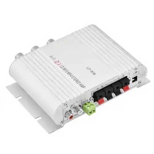 Autoverstärker Ashata Richer-R Mini HiFi Verstärker 2.1 Kanal