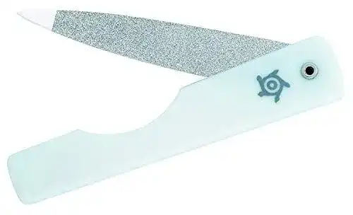 Pfeilring Saphir Klappnagelfeile 11,5 cm in Weiß