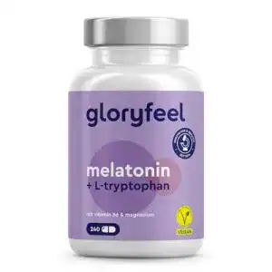 Melatonin Komplex Kapseln mit L-Tryptophan, Vitamin B6 und Magnesium