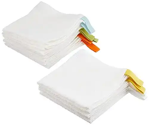 Waschlappen von Ikea Krama, 10 Stück, Baumwolle ungebleicht, weiß
