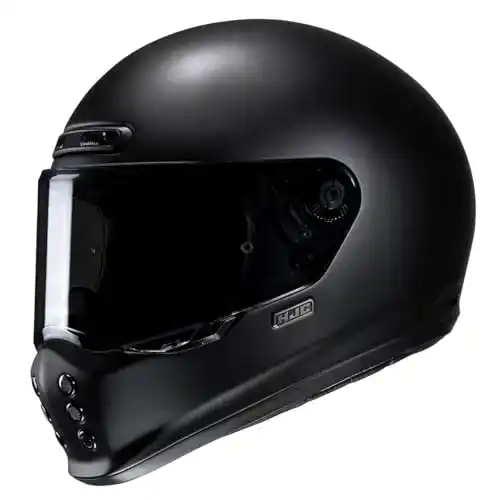 HJC V10 Integral-Motorradhelm in Schwarz Matt Größe L