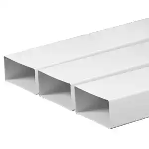 Lüftungsrohr MKK 55 x 110 mm, 1 m Länge aus ABS-Kunststoff