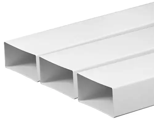 Lüftungsrohr MKK 55 x 110 mm, 1 m Länge aus ABS-Kunststoff