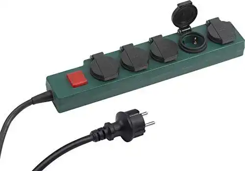 Steckdosenleiste für den Außenbereich mit 5 Anschlüssen und 1,4 m Kabel