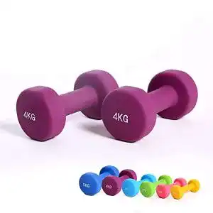 4 kg Neopren Hanteln von Hansson.sports für Aerobic und Gymnastik