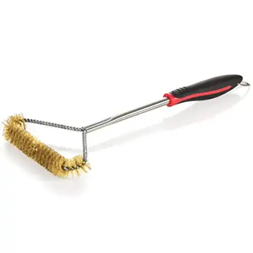 Grillbürste aus Messing und Edelstahl für die gründliche Reinigung