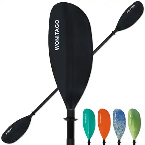 Kajak Paddel mit Aluminiumschaft von XUXIAKE, 3-teilig, 210-230 cm