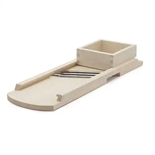 Krauthobel aus Buchenholz 56 x 19 cm mit Edelstahlmessern
