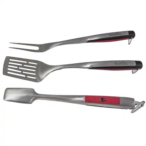 Grillbesteck Char-Broil 140 767 Comfort Grip 3-teilig aus Edelstahl