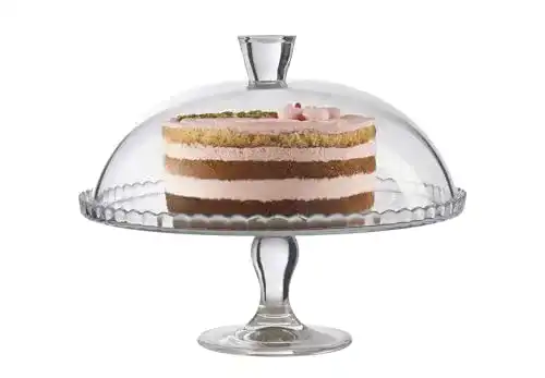 Glasglocke Pasabahce Patisserie 95200 – Tortenplatte mit Fuß und Haube