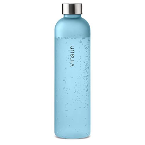 Kunststoff Trinkflasche Vinsun 1 Liter blau nachhaltig BPA-frei