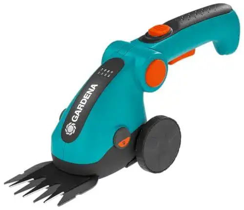 Akku-Grasschere Gardena ComfortCut Li mit Teleskopstiel und Zubehör