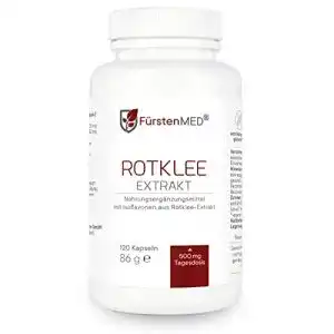 Rotklee-Kapseln mit 500 mg Rotklee-Extrakt und Hopfen