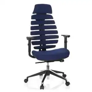Hjh Office Profi Bürostuhl Ergo LINE II PRO mit Kopfstütze und Armlehnen