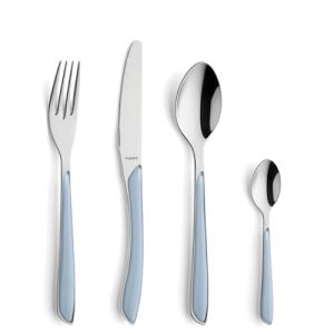Kuppels Prisma Besteck Set für 6 Personen aus Edelstahl