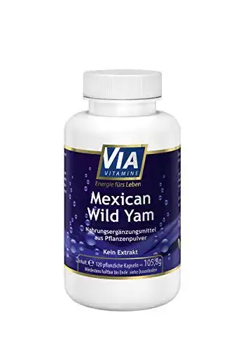 Yamswurzel-Kapseln mit 750 mg reinem Pulver pro Kapsel