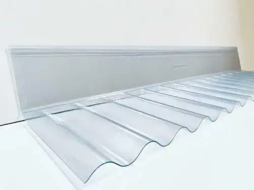 Wandanschlussprofil aus PVC für Sinus Wellplatte 76/18