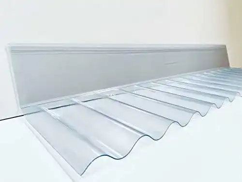 Wandanschlussprofil aus PVC für Sinus Wellplatte 76/18