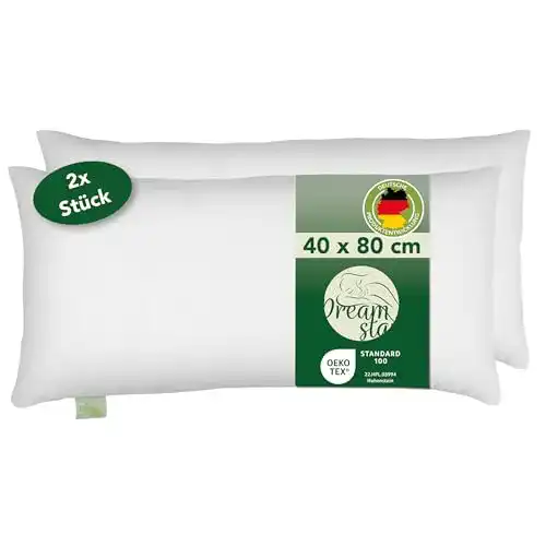 Kopfkissenset 40 x 80 cm von Dreamstar Eco – 2 Stück
