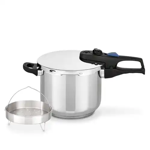 Schnellkochtopf ELO 99276 aus Edelstahl, 6 Liter, 24 cm
