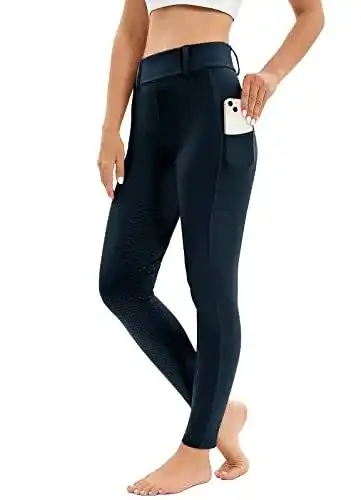 Reitleggings Havideto Damen mit Vollbesatz und Handytasche