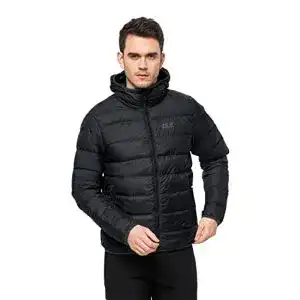 Daunenjacke für Herren von Jack Wolfskin in Schwarz