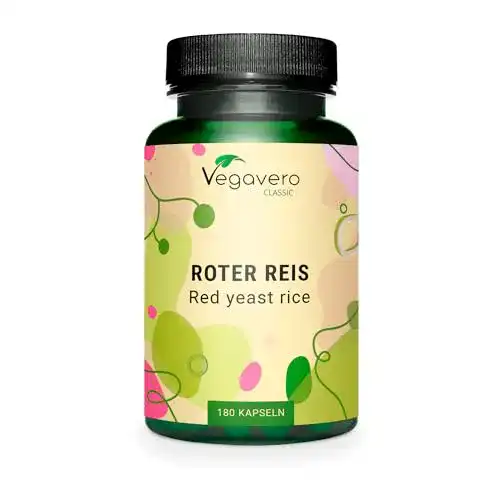 Rote Reis Kapseln von Vegavero, 180 Kapseln für 6 Monate