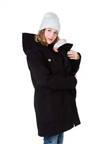 Tragejacke für Damen – 3in1 Wintermantel für Babytragen