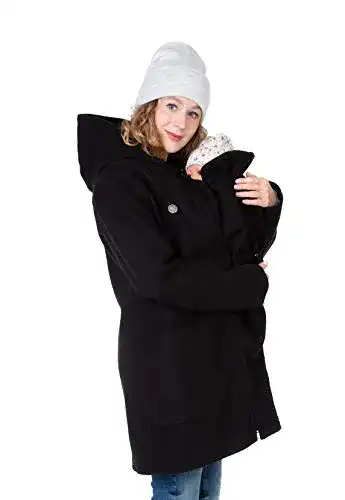 Tragejacke für Damen – 3in1 Wintermantel für Babytragen