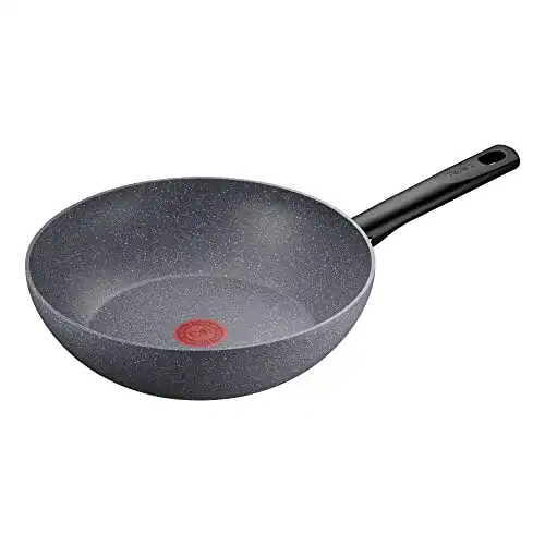Tefal G28019 Natural On Wokpfanne 28 cm mit Mineralia+ Antihaftbeschichtung